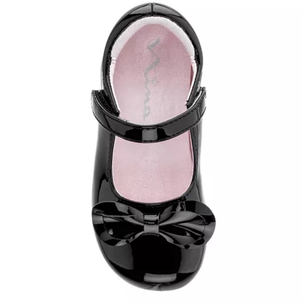 Nina Toddler Girls Decorative Bow Krista Dress Shoes Size 7 Excellent LIKE NEW - Picture 7 of 10